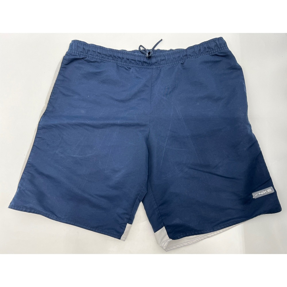 NIKE Swim Trunks Shorts Navy Blue Mens Size Large